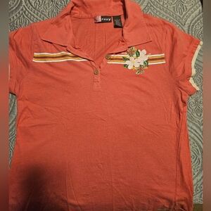 ROXY collar tshirt